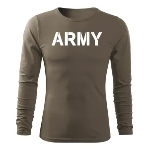 DRAGOWA Fit-T tričko s dlouhým rukávem army, olivová 160g/m2 - XL #4274815