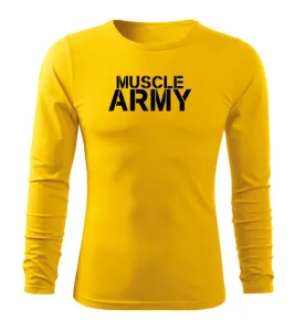 DRAGOWA Fit-T tričko s dlouhým rukávem muscle army, 160g / m2 - S #4275225