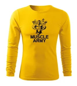 DRAGOWA Fit-T tričko s dlouhým rukávem muscle army team, 160g / m2 - XXL