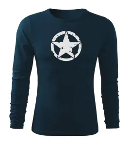 DRAGOWA Fit-T tričko s dlouhým rukávem star, tmavě modrá 160g / m2 - XXL