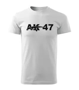 DRAGOWA krátké tričko ak47, bílá 160g/m2 - 3XL