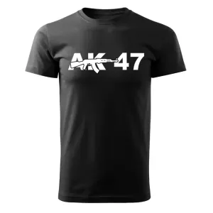 DRAGOWA krátké tričko ak47, černá 160g/m2 - XXL