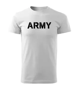 DRAGOWA krátké tričko Army, bílá 160g/m2 - L