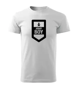 DRAGOWA krátké tričko army boy, bílá 160g/m2 - L
