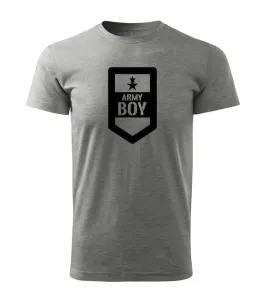 DRAGOWA krátké tričko army boy, šedá 160g/m2 - XS