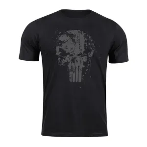 DRAGOWA krátké tričko Frank the Punisher, černá 160g/m2 - 4XL