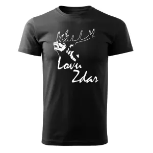 DRAGOWA krátké tričko lovu zdar, černá 160g/m2 - XL #4275963