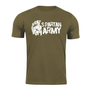DRAGOWA krátké tričko spartan army Aristón, olivová 160g/m2 - XS