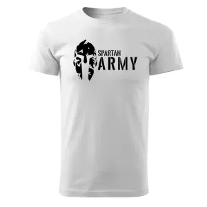 DRAGOWA krátké tričko spartan army, bílá 160g/m2 - XS #4276372