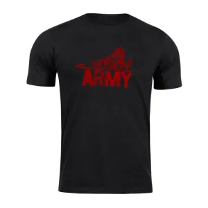 DRAGOWA krátké tričko spartan army RedNabis, černá 160g/m2 - 4XL