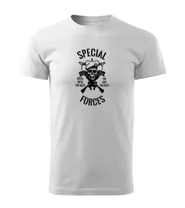 DRAGOWA krátké tričko special forces, bílá 160g/m2 - M