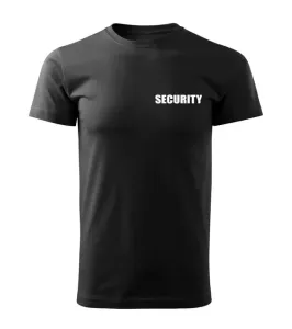 DRAGOWA tričko s nápisem SECURITY, černé - XXL