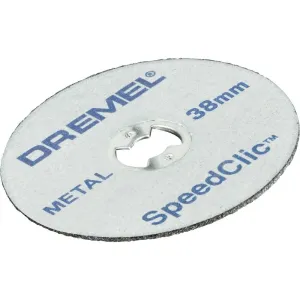 12 ks kovových rozbrušovacích kotoučů SpeedClic Dremel SC456, prům. 38 x 3,2 mm