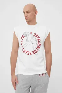 Bavlněné tričko Drykorn bílá barva, s potiskem #1996533