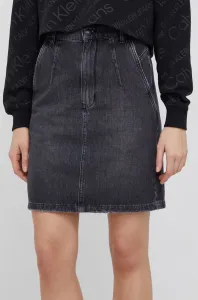Džínová sukně Drykorn Belou šedá barva, mini, jednoduchá