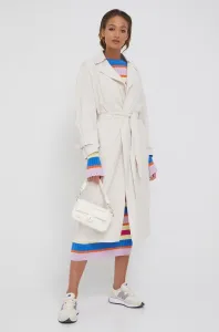 Kabát Drykorn dámský, béžová barva, přechodný, bez zapínání #1986898