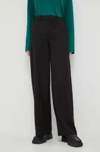 Kalhoty Drykorn dámské, černá barva, jednoduché, medium waist #5413562
