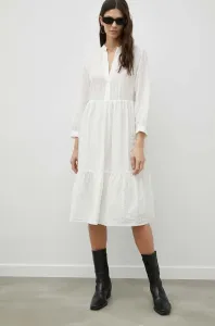 Šaty Drykorn Sorcha bílá barva, mini, oversize