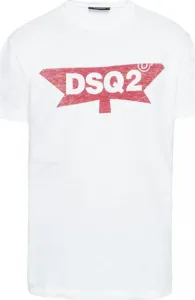 Dsquared2 pánské tričko Barva: Bílá, Velikost: S #1133342