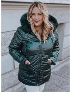 Dámský kabát/kabát ELIANA tmavě zelený