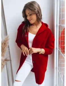 Dámský alpakový kabát RITA červený
