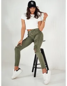 Dámské džínové kalhoty NOEL zelené
