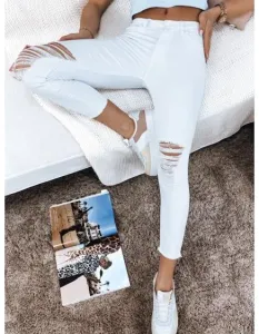 Dámské kalhoty MELAN bílé