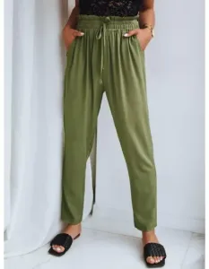 Dámské látkové kalhoty ADELIS zelené