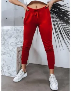 Dámské teplákové kalhoty FITS červené #3411468