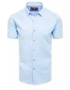 Pánská košile s krátkým rukávem K053 modrá