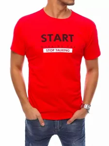 Buďchlap Červené tričko s nápisem Start