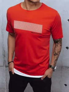 Buďchlap Originální červené tričko s potiskem