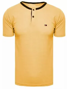 Buďchlap Pohodlné hořčicové tričko z bavlny #1924430