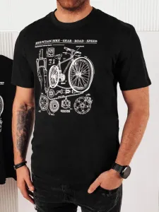 Dstreet Trendy černé tričko pro cyklisty #6039285
