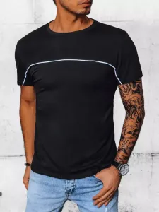 Buďchlap Zajímavé pánské tričko v černé barvě #3925922