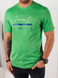 Dstreet Zelené tričko s výrazným nápisem #5992587