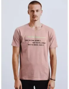 Pánské tričko růžové THINK