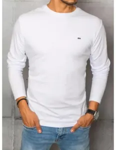 Pánské tričko s dlouhým rukávem bílé