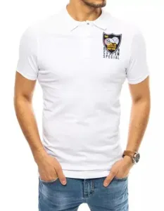 Pánské tričko s potiskem bílé CAP