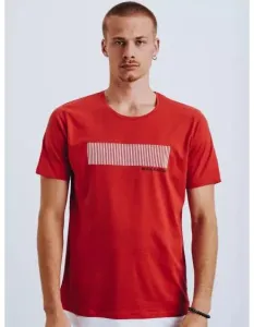 Pánské tričko s potiskem červená