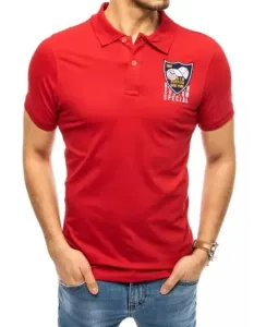 Pánské tričko s potiskem červené CAP