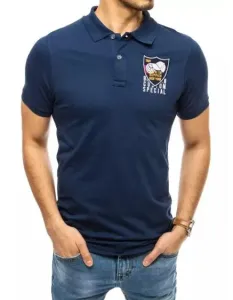 Pánské tričko s potiskem modré CAP