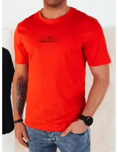 Pánské tričko s potiskem oranžové #6071753