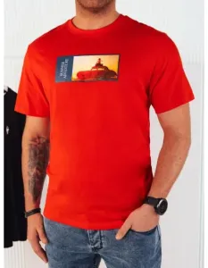 Pánské tričko s potiskem oranžové #6071757