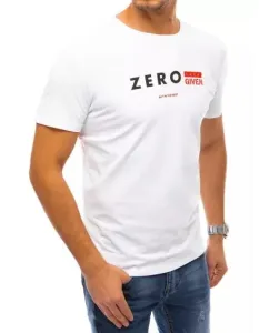 Pánské tričko s potiskem ZERO bílé