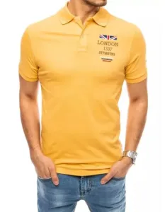 Pánské tričko s potiskem žluté LONDON