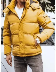Pánská bunda zimní prošívaná WINA žlutá