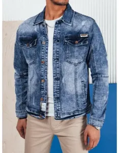 Pánská džínová bunda tmavě modrá #5958922