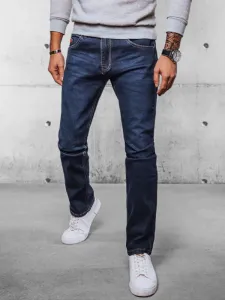 Dstreet Pohodlné granátové pánské džíny #5823433