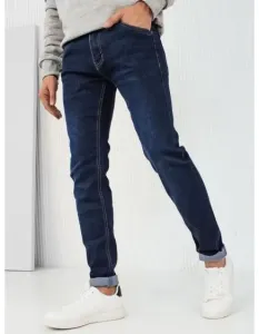 Pánské džínové kalhoty tmavě modré #5992686